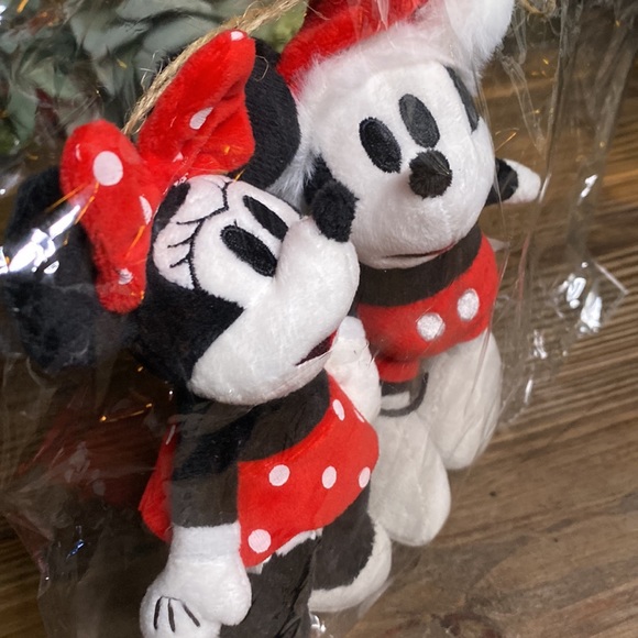 Pottery Barn Kids Disney Mickey Mouse & Minnie Mouse Plush Ornaments- Set of Two - Picture 9 of 10